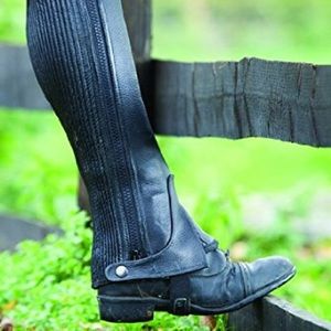 Black Riding Half Chaps